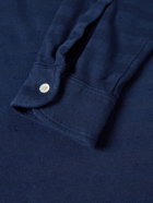 Massimo Alba - Raya Striped Slub Cotton-Jersey Polo Shirt - Blue