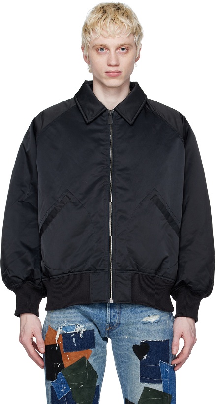 Photo: Calvin Klein Black Spread Collar Bomber Jacket