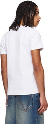 Off-White White Off Stamp Rib Shaped T-shirt