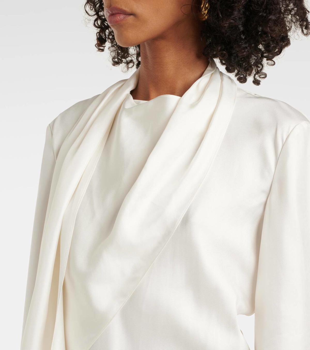 ＜rokh＞SCARF WRAP BLOUSE rokh スカーフSCARF WRAP BLOUSE 【公式通販】