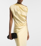 The Sei Draped silk satin top