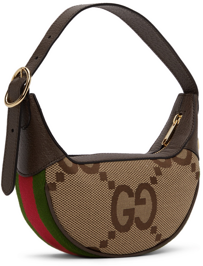 Gucci Ophidia Jumbo GG Small Shoulder Bag Camel/Light Pink in