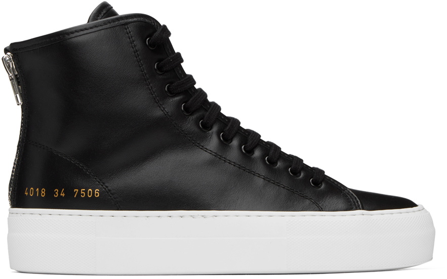 Common projects black hotsell high tops