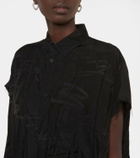 Balenciaga Logo jacquard silk midi dress