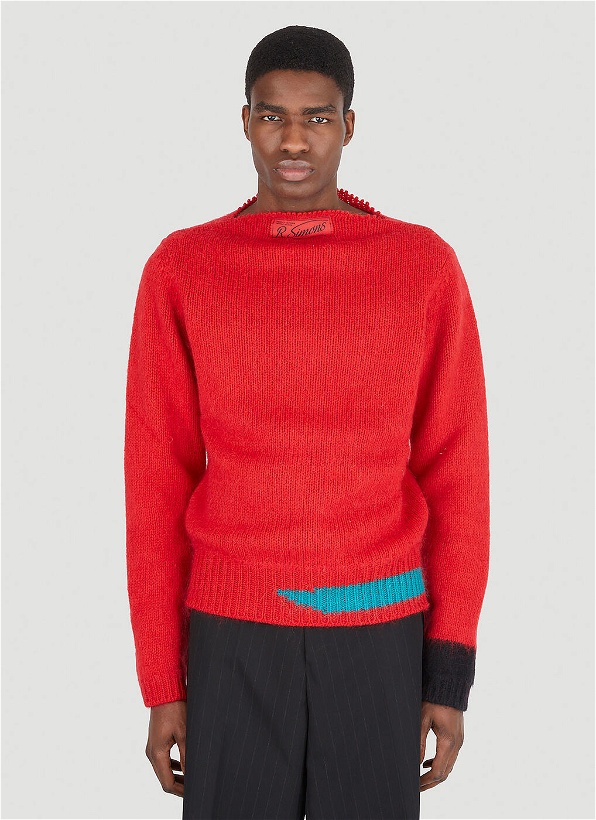 Photo: Vintage Knit Sweater in Red