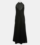 Alexandre Vauthier Halterneck jersey midi dress