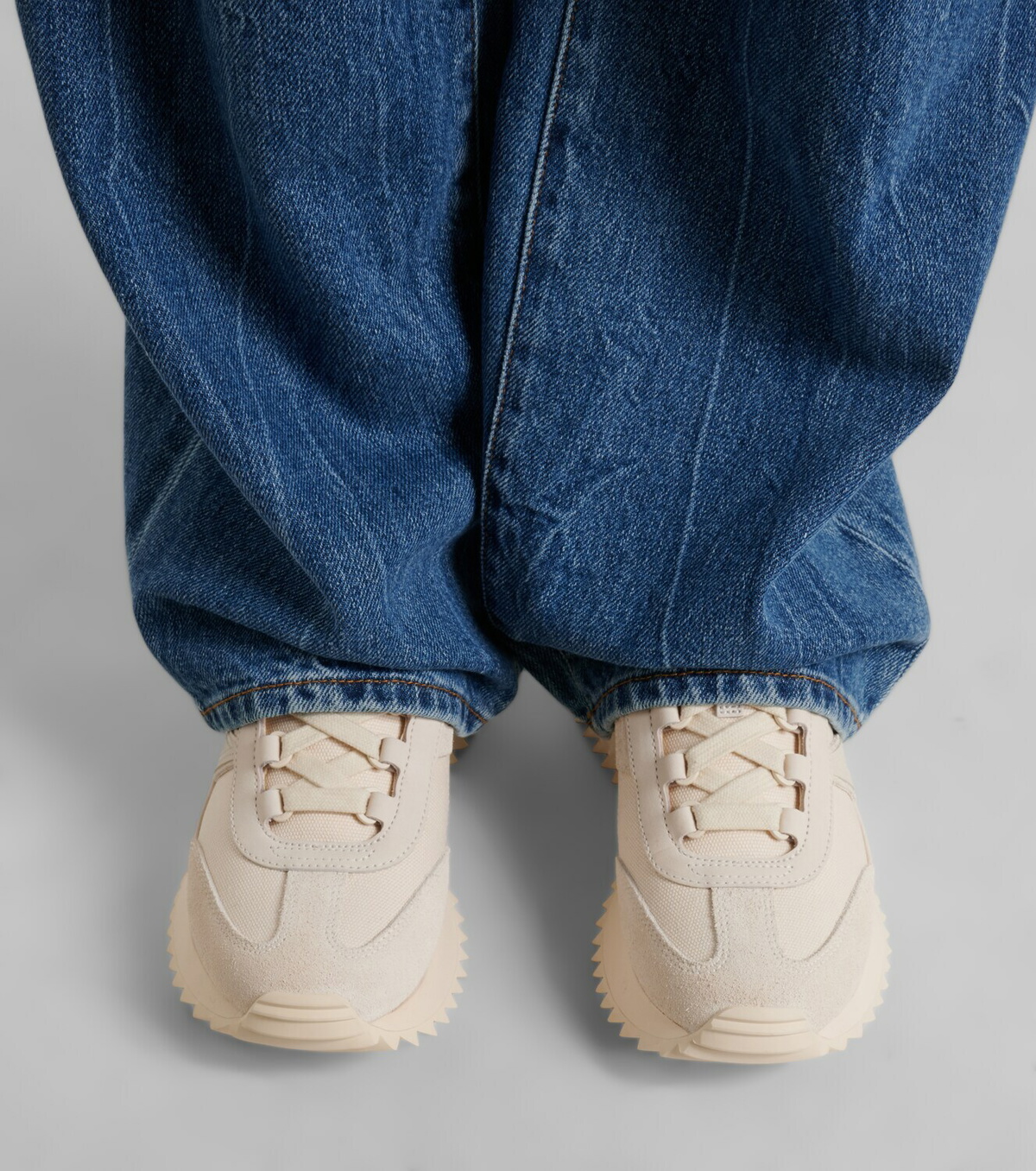 Moncler Pacey2 suede-trimmed sneakers