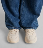Moncler Pacey2 suede-trimmed sneakers