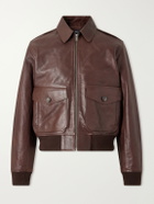 A.P.C. - Gael Leather Jacket - Brown