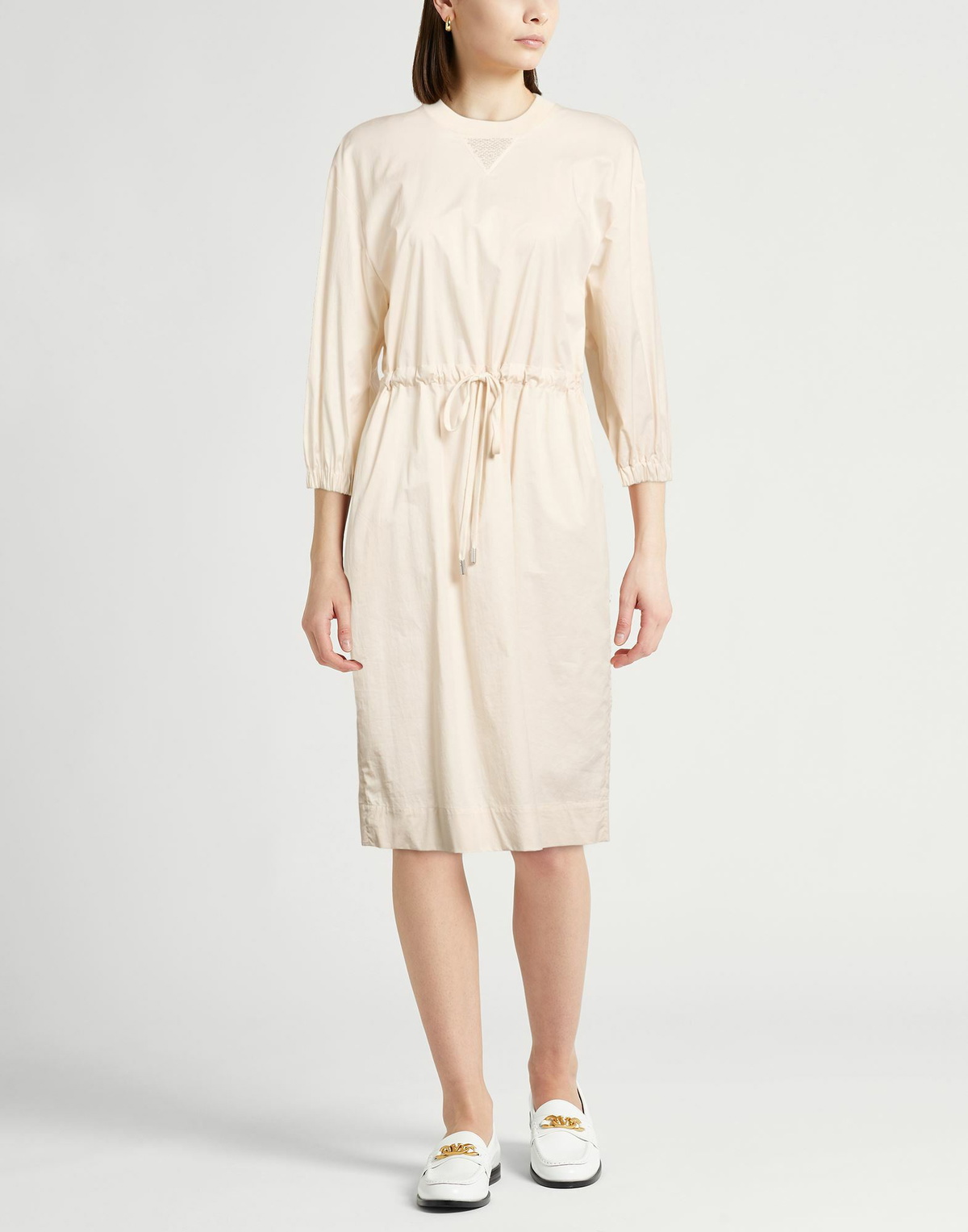 Peserico Womens Midi dress Cream