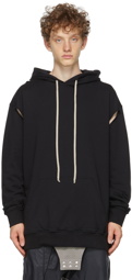 Rick Owens Black Champion Edition Jumbo Hoodie