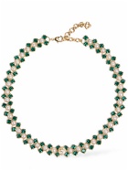 CASABLANCA Crystal & Pearl Necklace