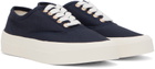 Maison Kitsuné Navy Laced Sneakers