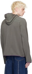 JieDa Gray Zip Hoodie