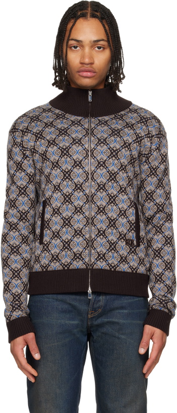 Photo: Wales Bonner Brown 'The Reverie' Track Jacket
