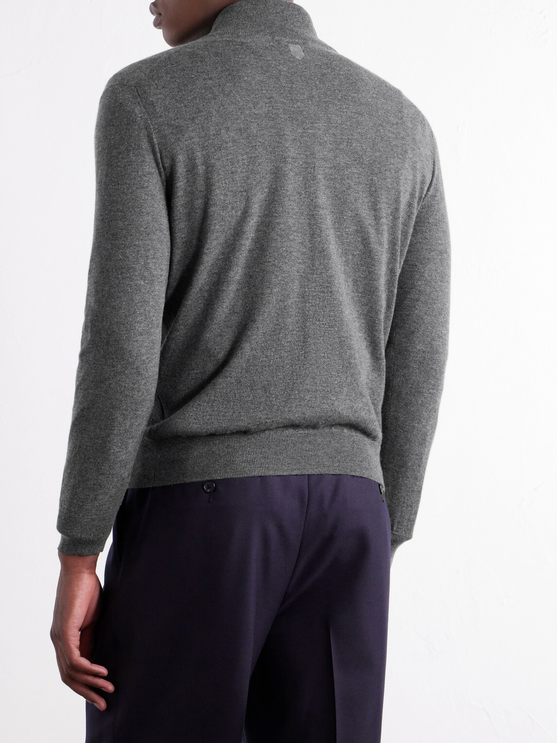Canali - Cashmere Half-Zip Sweater - Gray