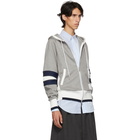 Thom Browne Grey Articulated Zip-Up Hoodie