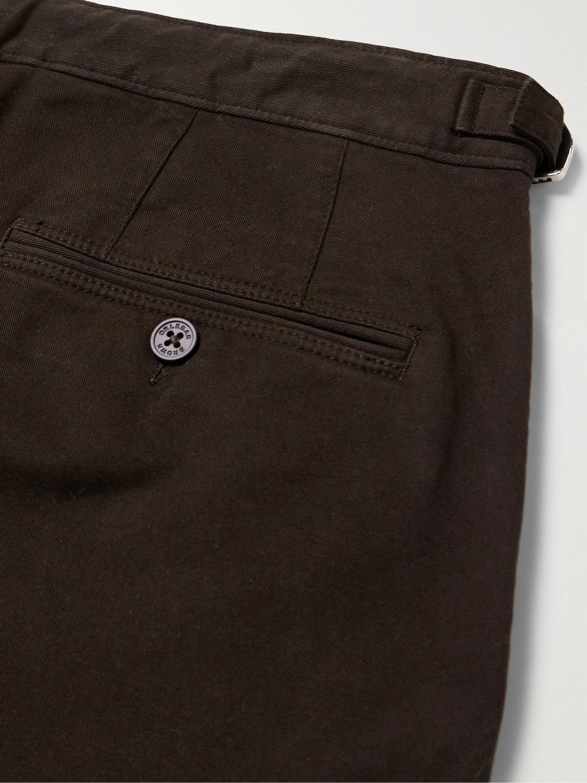 Orlebar Brown - Fallon Straight-Leg Cotton-Blend Twill Trousers - Brown