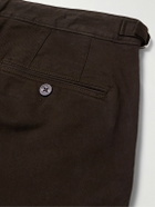 Orlebar Brown - Fallon Straight-Leg Cotton-Blend Twill Trousers - Brown