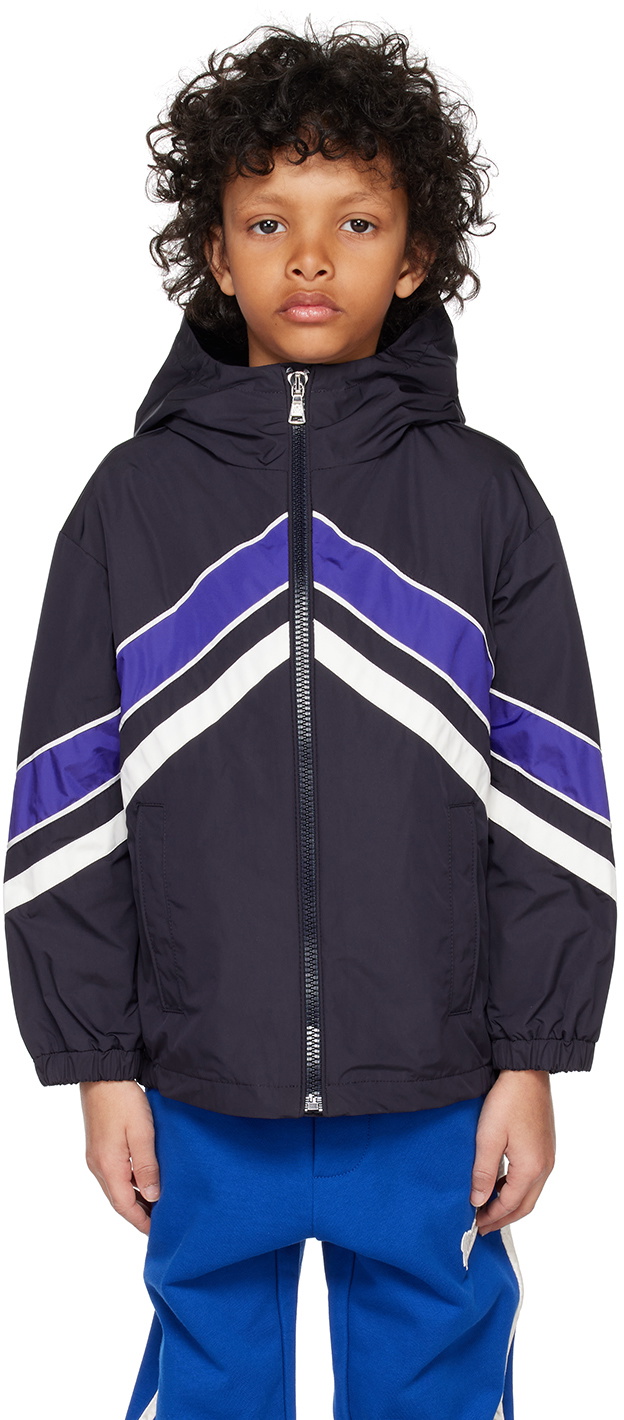 Moncler Enfant Kids Navy Hooded Jacket