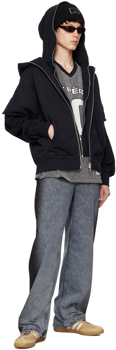 le PÈRE Black Double Hoodie