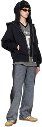 le PÈRE Black Double Hoodie