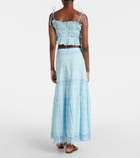 Melissa Odabash Alessia broderie anglaise cotton maxi skirt