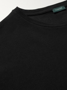 Incotex - Cotton-Piqué T-Shirt - Black