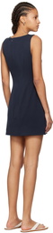 Staud Navy Sheila Minidress