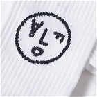 Olaf Hussein Men's Face Sock in White