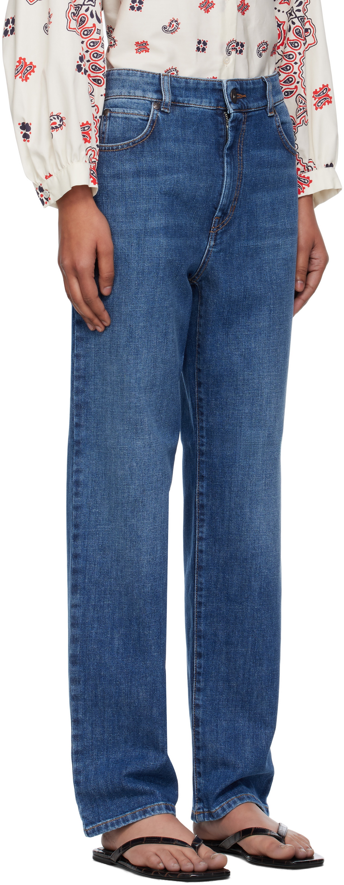Weekend Max Mara Blue W90 Straight Jeans
