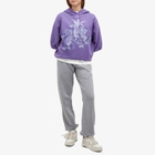 Off-White Women's Framed Putti Regular Hoodie in Washed Deep Blue