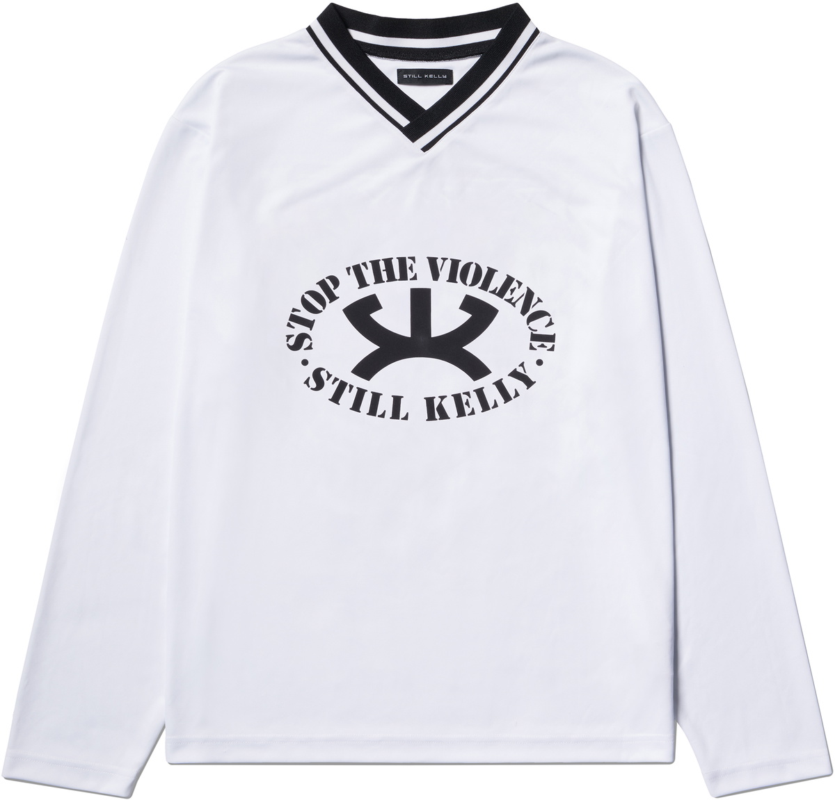 Still Kelly White 'Stop the Violence' Sport Sweatshirt