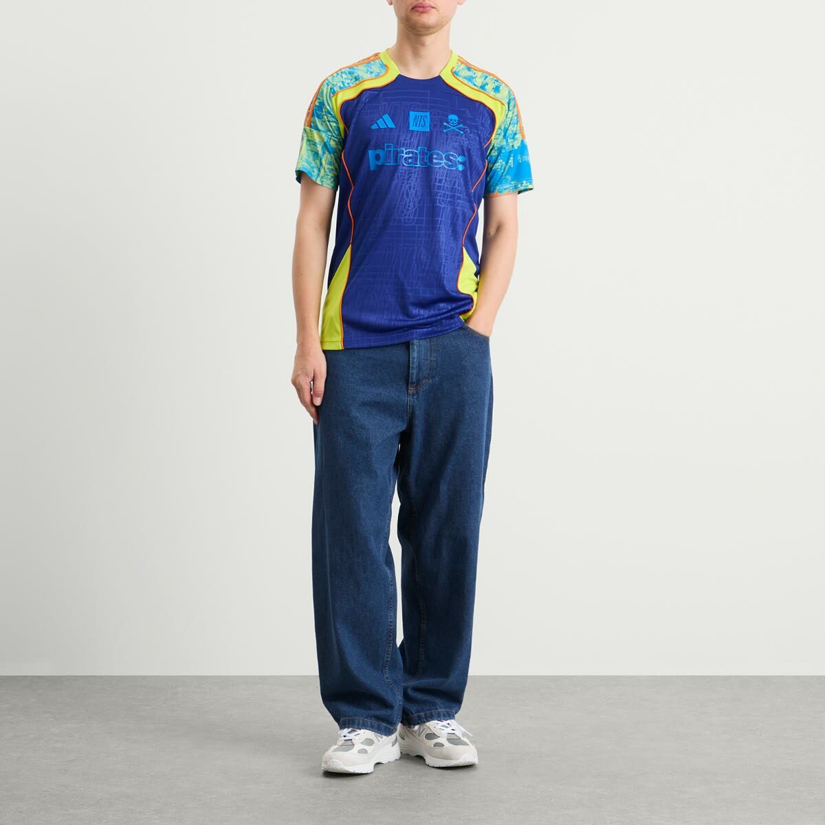 Adidas Orlando Pirates NTS UBP Jersey in Ink/Orange/Bluebird