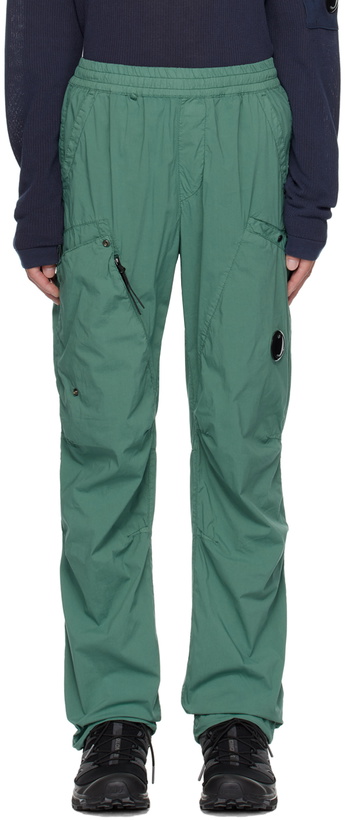 Photo: C.P. Company Green Garment-Dyed Cargo Pants