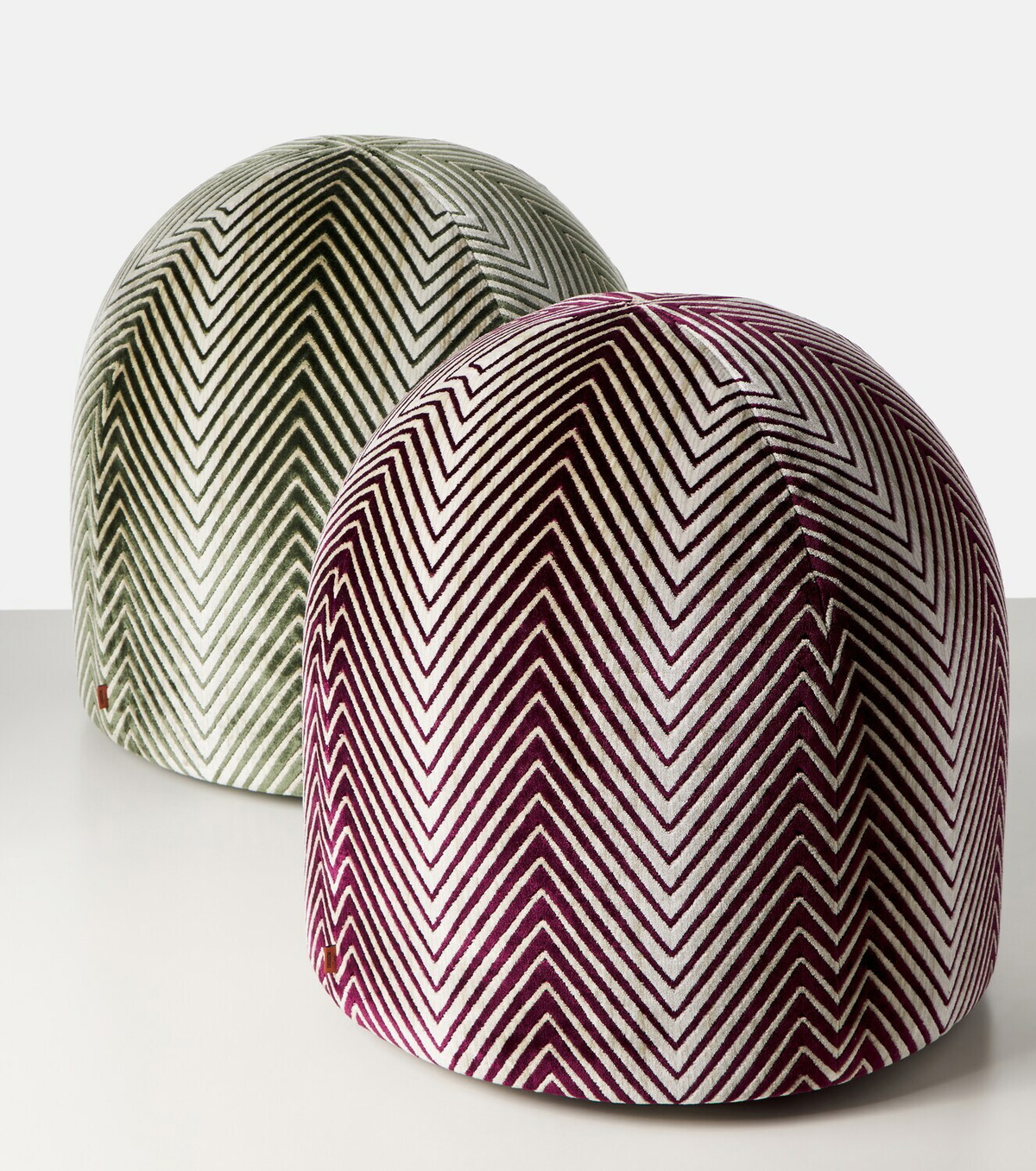 Missoni Ziggy velvet pouf