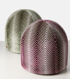 Missoni Ziggy velvet pouf