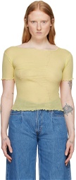 Baserange Yellow Gerrymandered T-Shirt