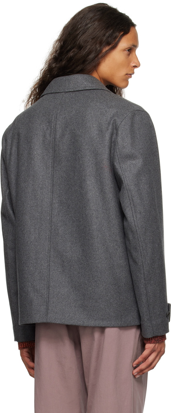PS by Paul Smith Gray Flap Pocket Jacket