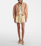 Chloé Ribbed-knit cotton jersey Henley shirt