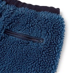 Beams - Wide-Leg Fleece Sweatpants - Men - Blue