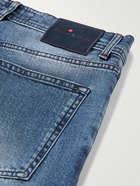 Kiton - Slim-Fit Straight-Leg Selvedge Jeans - Blue