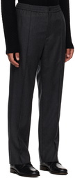 Solid Homme Gray Pinched Seam Trousers