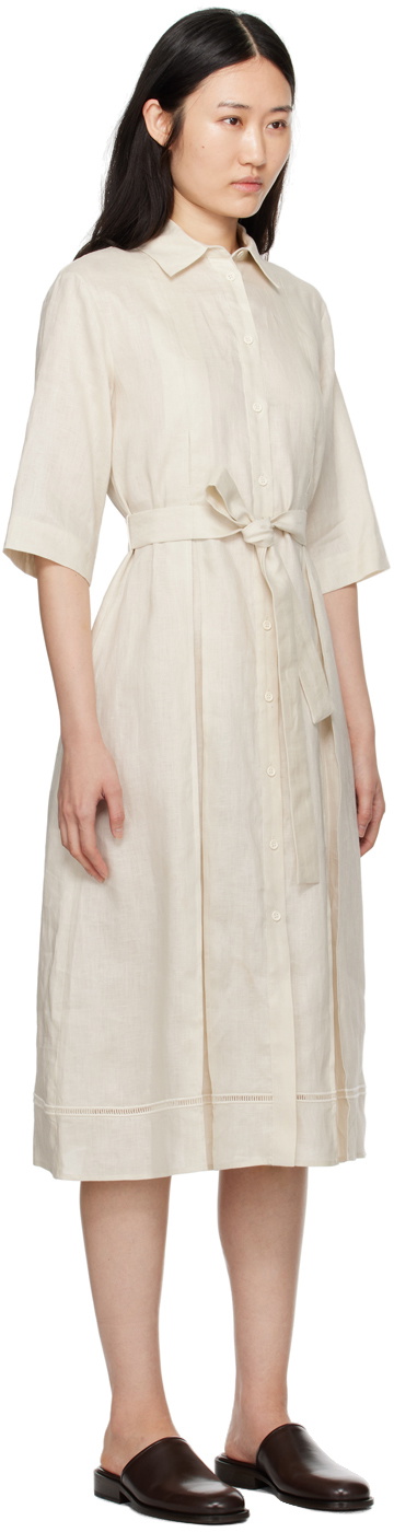 Max Mara Leisure Off-White Nocino Midi Dress