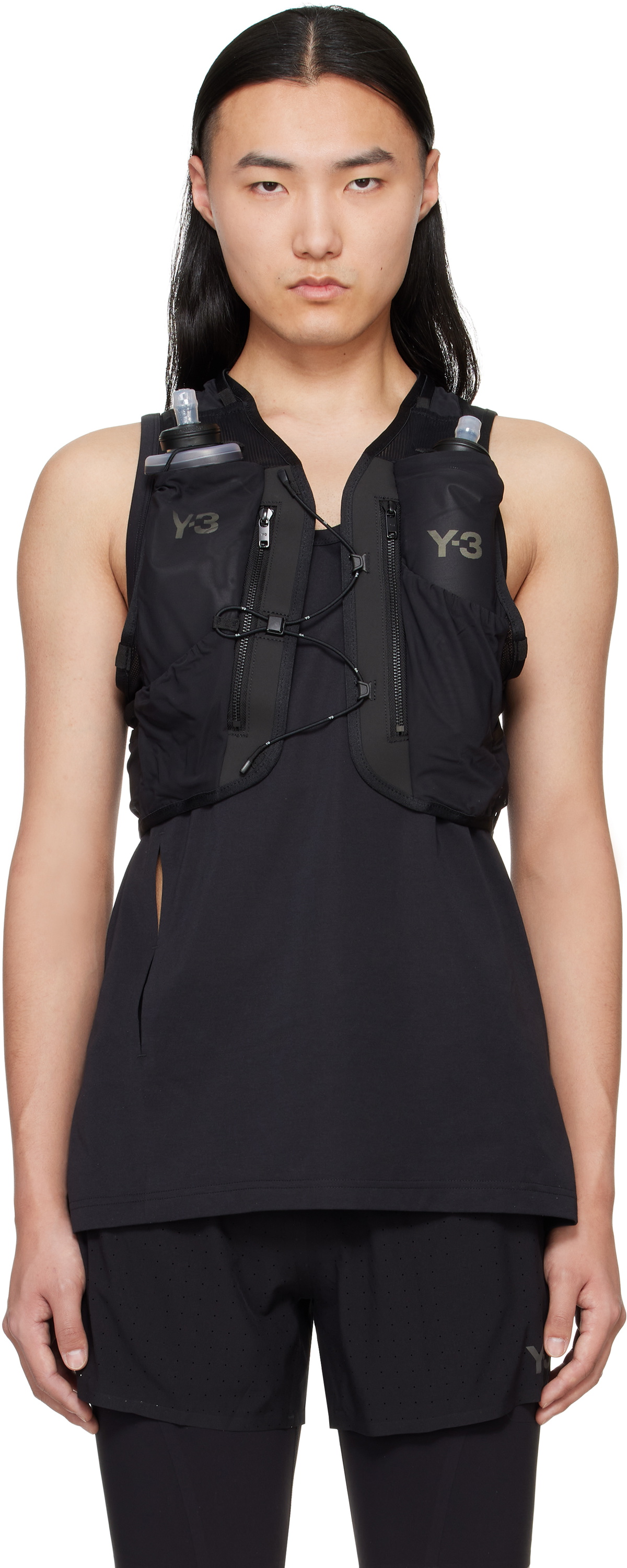 Y-3 RUN VEST トライアスロン Y-3 Black Running Vest Y-3