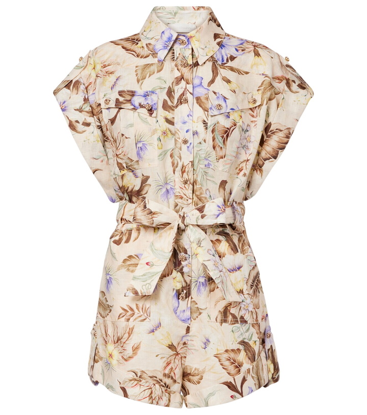 Photo: Zimmermann Floral linen romper