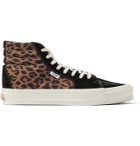 Vans - UA OG Style 38 NS LX Leopard-Print Canvas and Suede High-Top Sneakers - Black