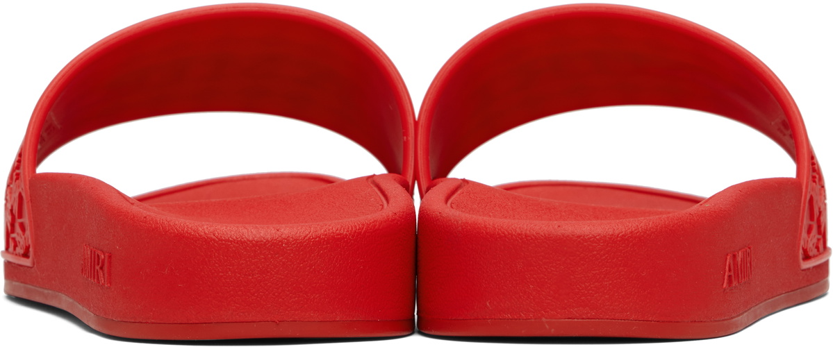 AMIRI Red MA Quad Pool Slides