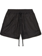 Fear of God - Wide-Leg Logo-Appliquéd Nylon Drawstring Shorts - Black
