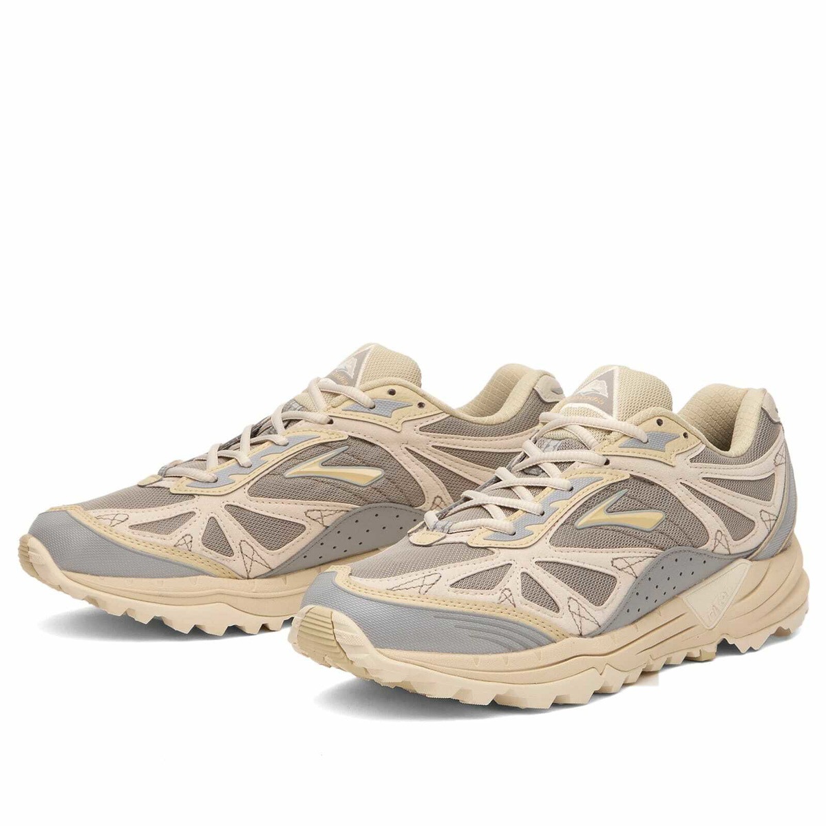 Brooks Men's Cascadia 1 Sneaker in Rock Ridge/Angora/Pumice Stone